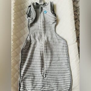 Love to Dream Gray Striped Transitional Sleep Sack